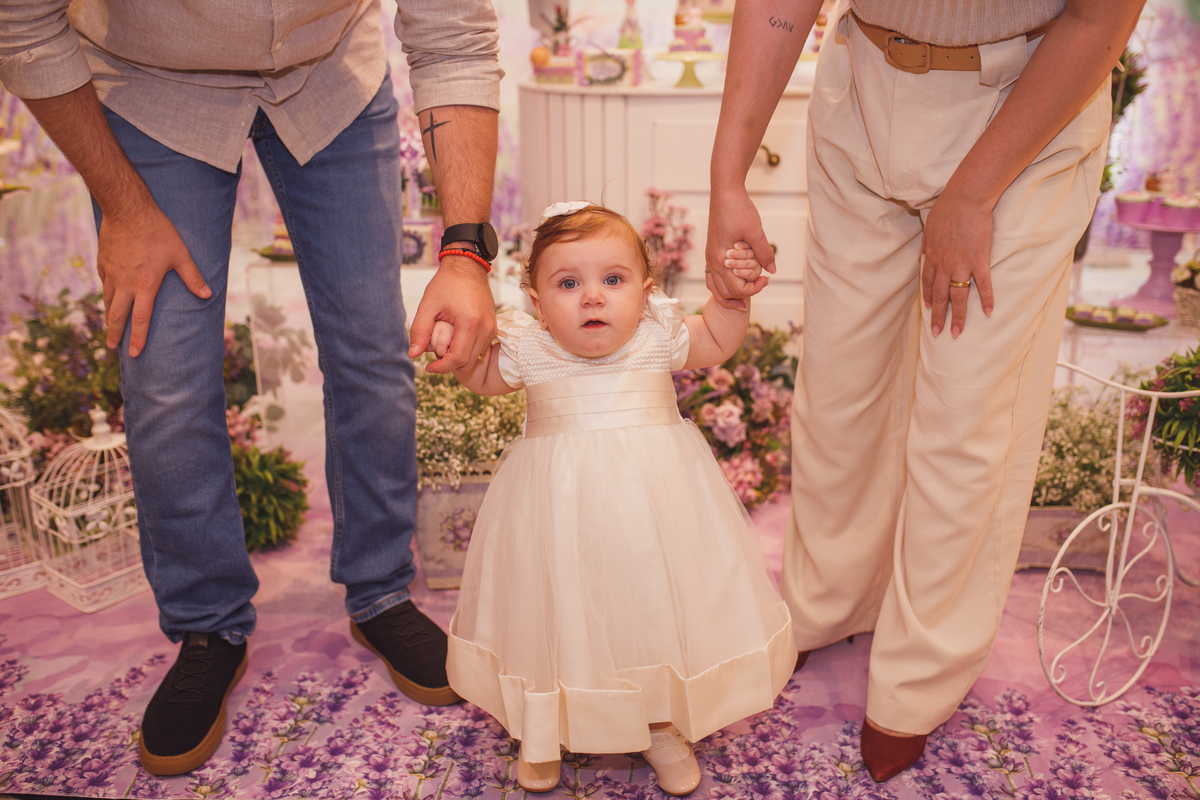 Fotografa familia Curitiba - aniversario 1 ano menina lavanda 
