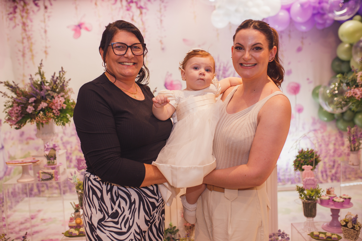 Fotografa familia Curitiba - aniversario 1 ano menina lavanda 