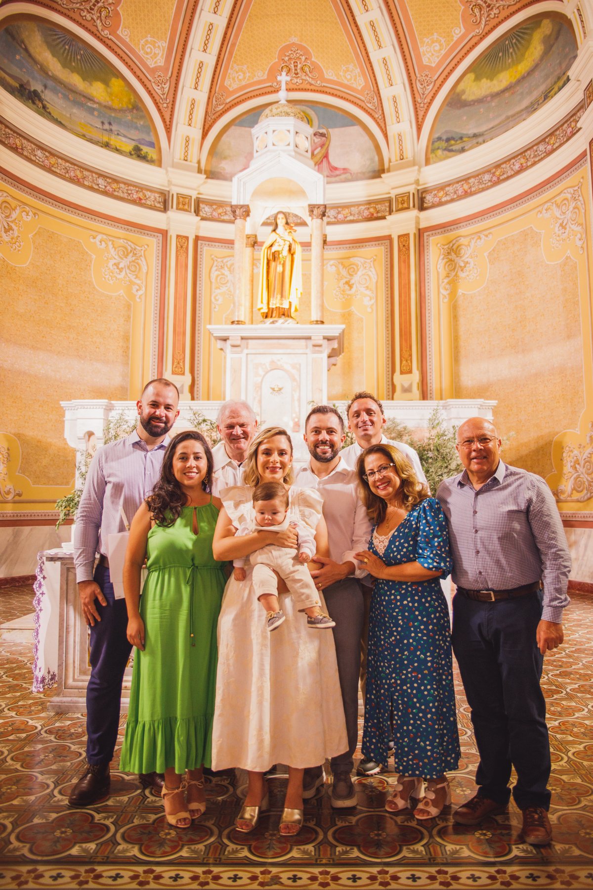 Fotografa familia Curitiba - batizado Santa Terezinha bebe