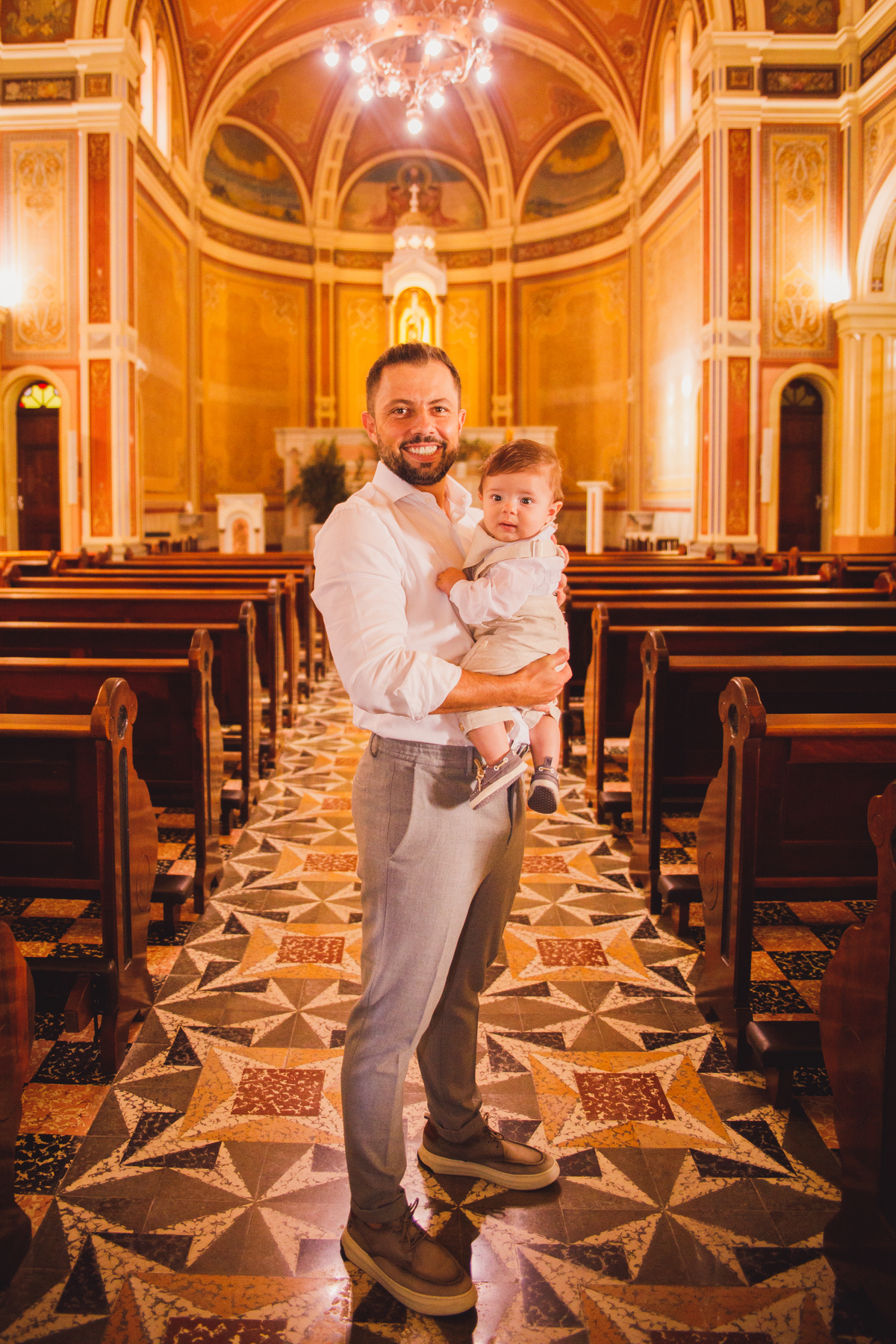 Fotografa familia Curitiba - batizado Santa Terezinha bebe