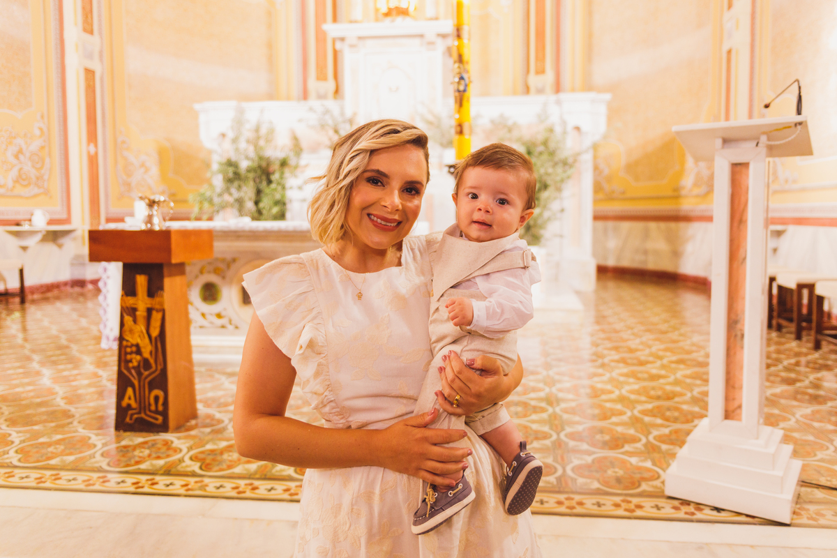 Fotografa familia Curitiba - batizado Santa Terezinha bebe