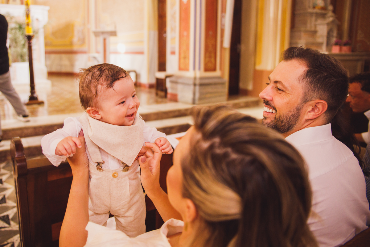 Fotografa familia Curitiba - batizado Santa Terezinha bebe