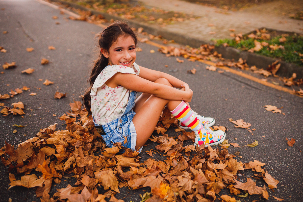 Fotografa familia Curitiba - Ensaio externo doceira menina 7 anos