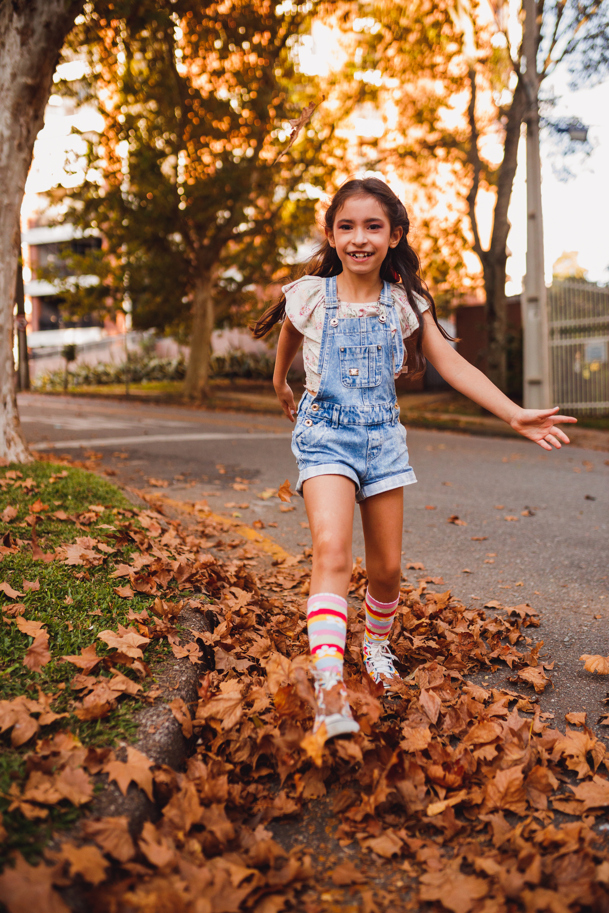 Fotografa familia Curitiba - Ensaio externo doceira menina 7 anos