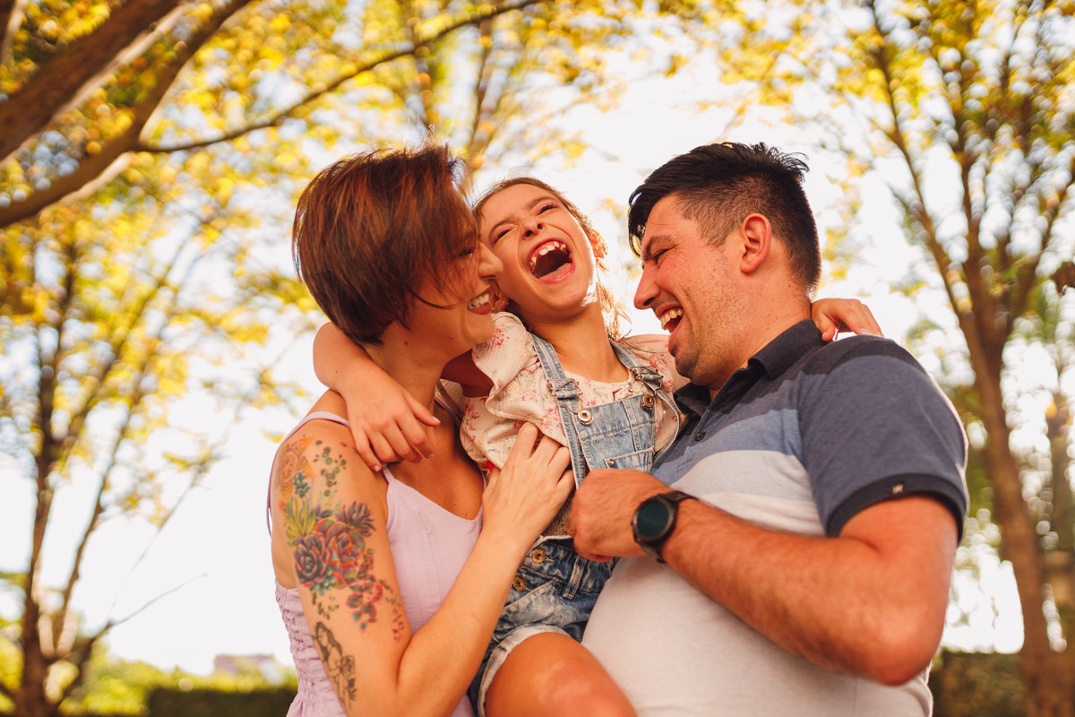 Fotografa familia Curitiba - Ensaio externo doceira menina 7 anos