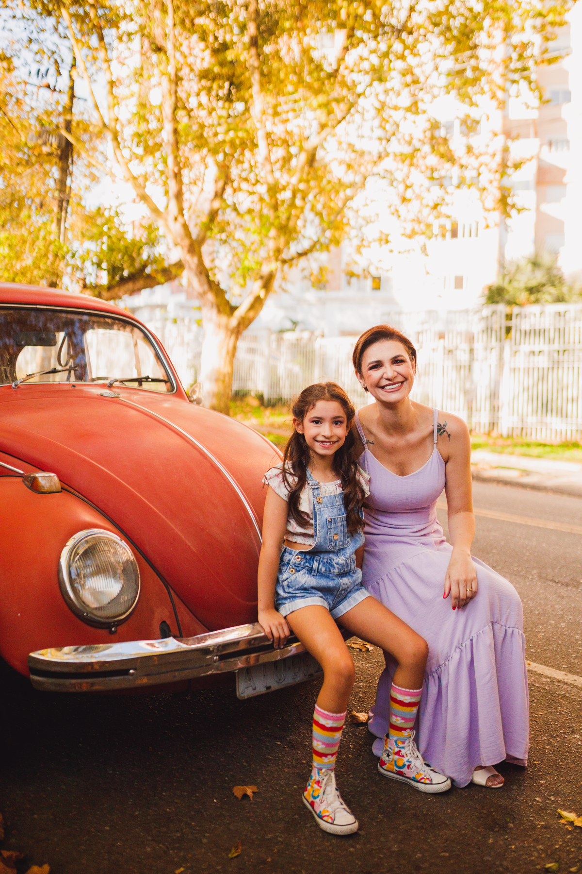 Fotografa familia Curitiba - Ensaio externo doceira menina 7 anos