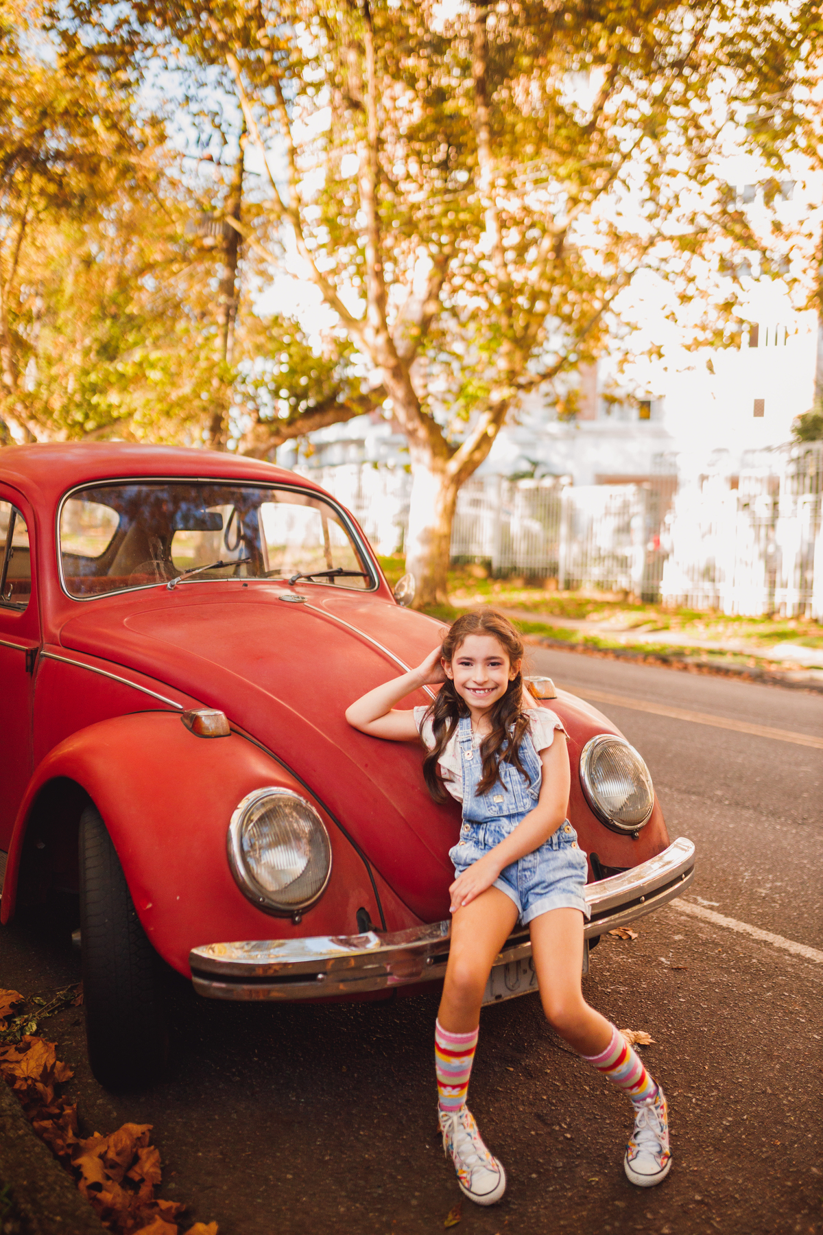 Fotografa familia Curitiba - Ensaio externo doceira menina 7 anos