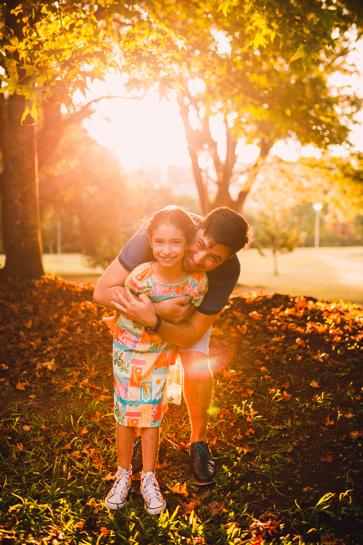 Fotografa familia Curitiba - Ensaio externo doceira menina 7 anos