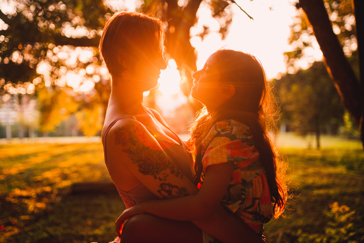 Fotografa familia Curitiba - Ensaio externo doceira menina 7 anos