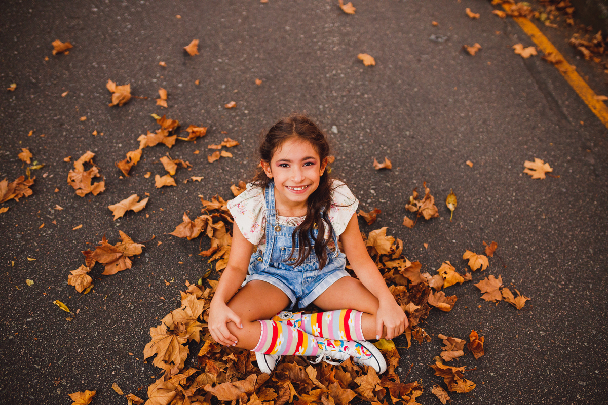 Fotografa familia Curitiba - Ensaio externo doceira menina 7 anos