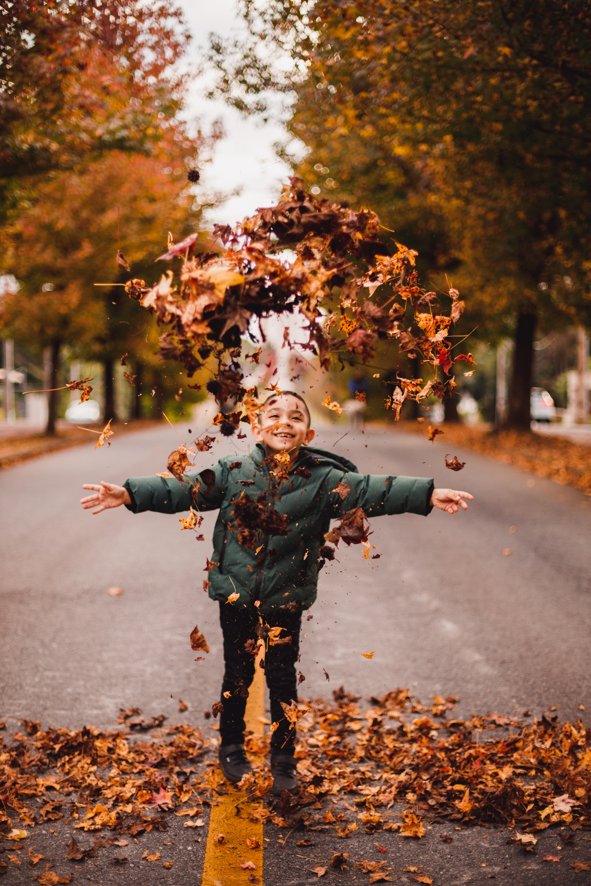 Fotografa familia Curitiba - Ensaio de outono externo canaleta