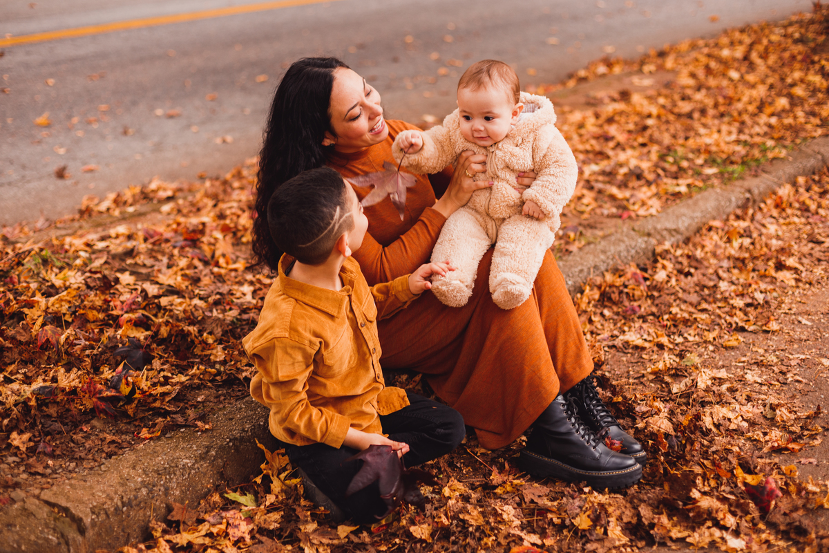 Fotografa familia Curitiba - Ensaio de outono externo canaleta