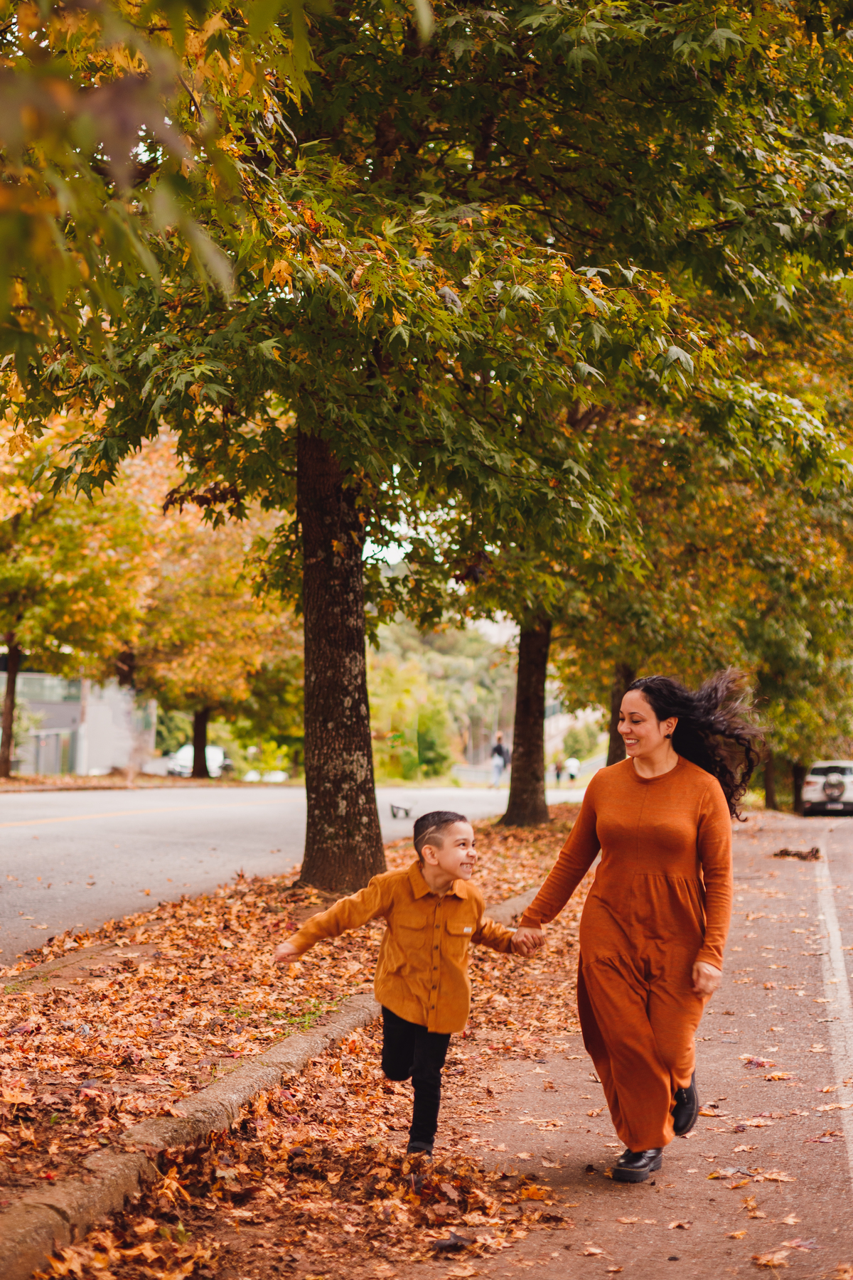 Fotografa familia Curitiba - Ensaio de outono externo canaleta