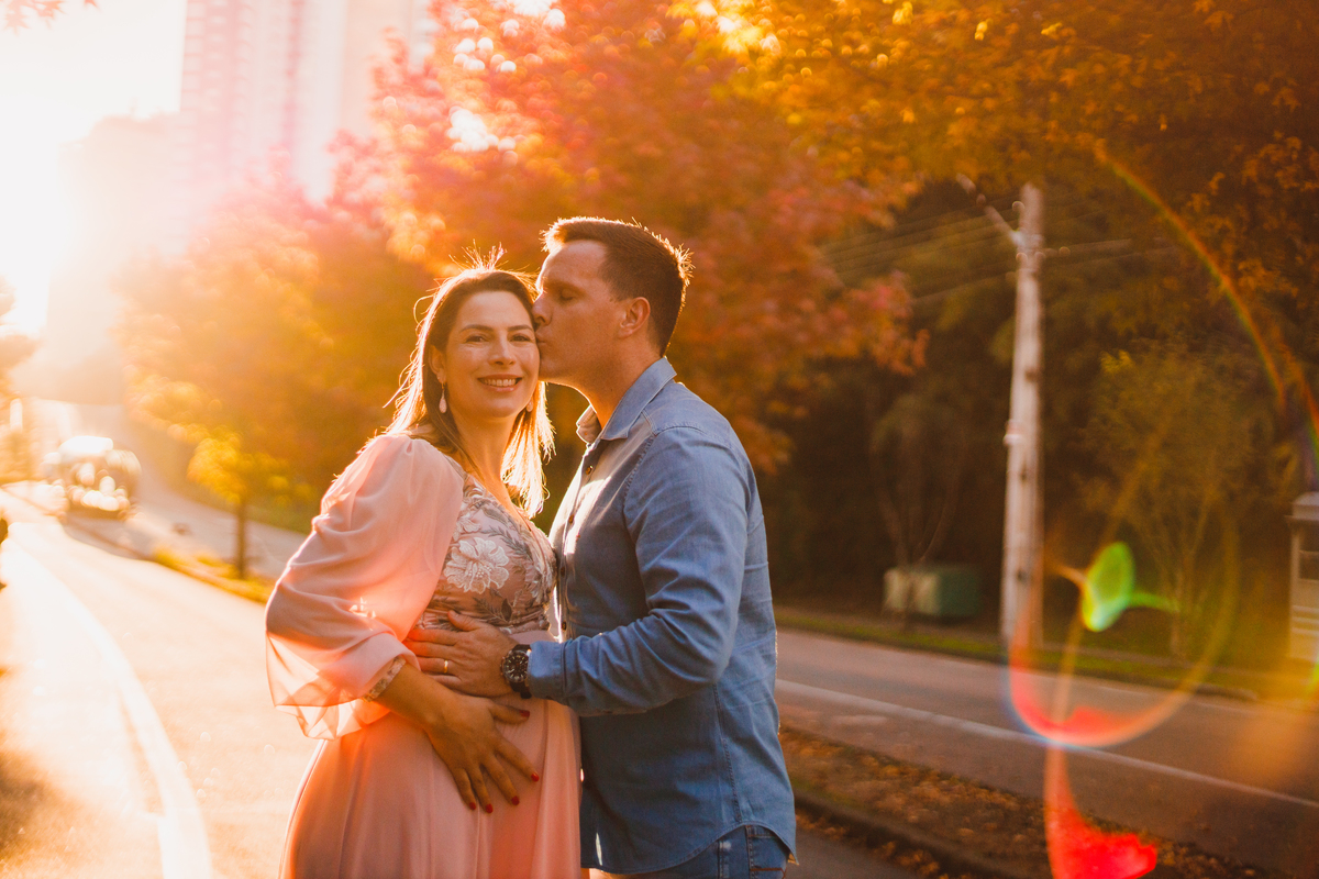 Fotografa familia Curitiba - Ensaio externo canaleta gestante