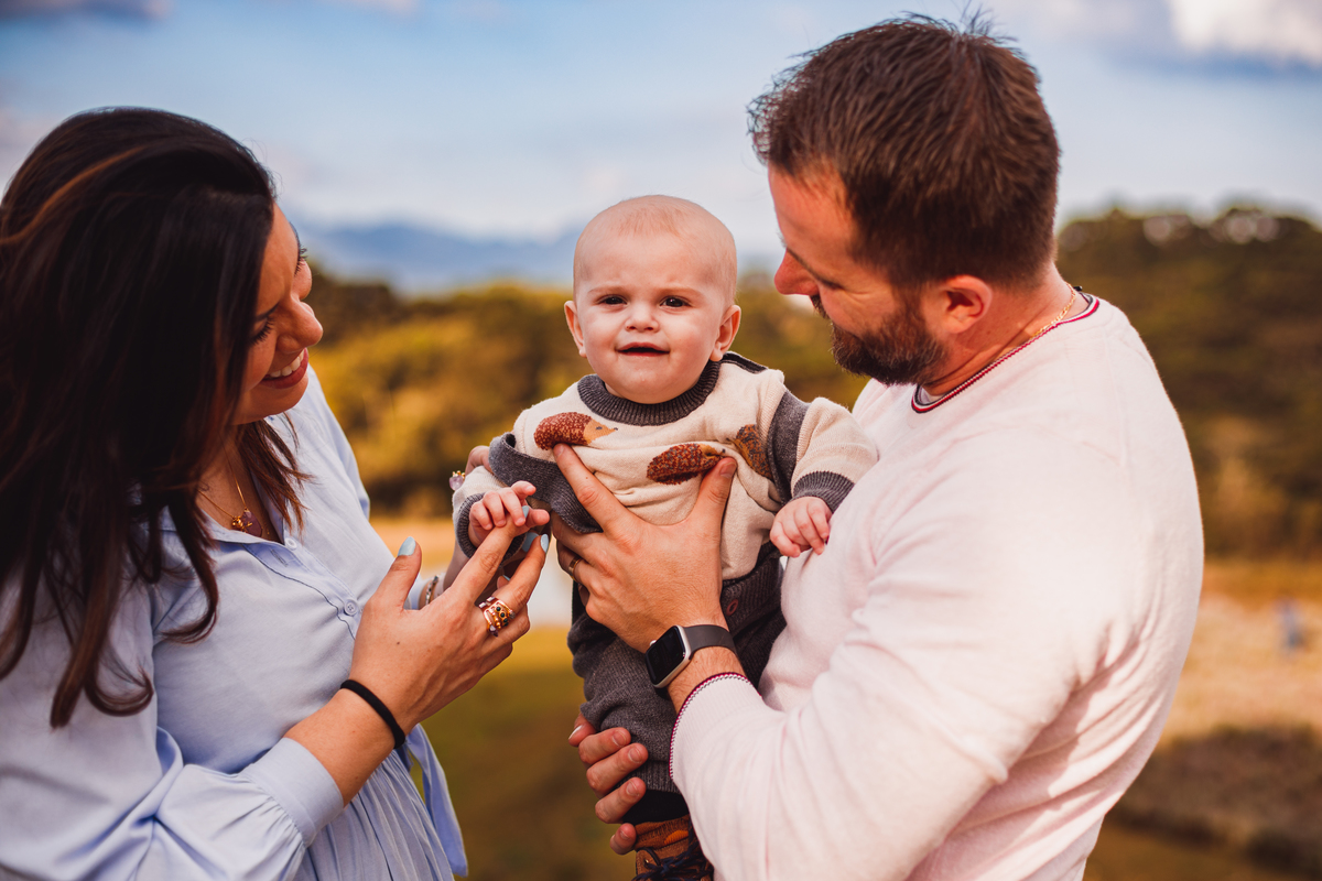 Fotografa familia Curitiba - Ensaio externo Lavandario vila lavanda 6 meses