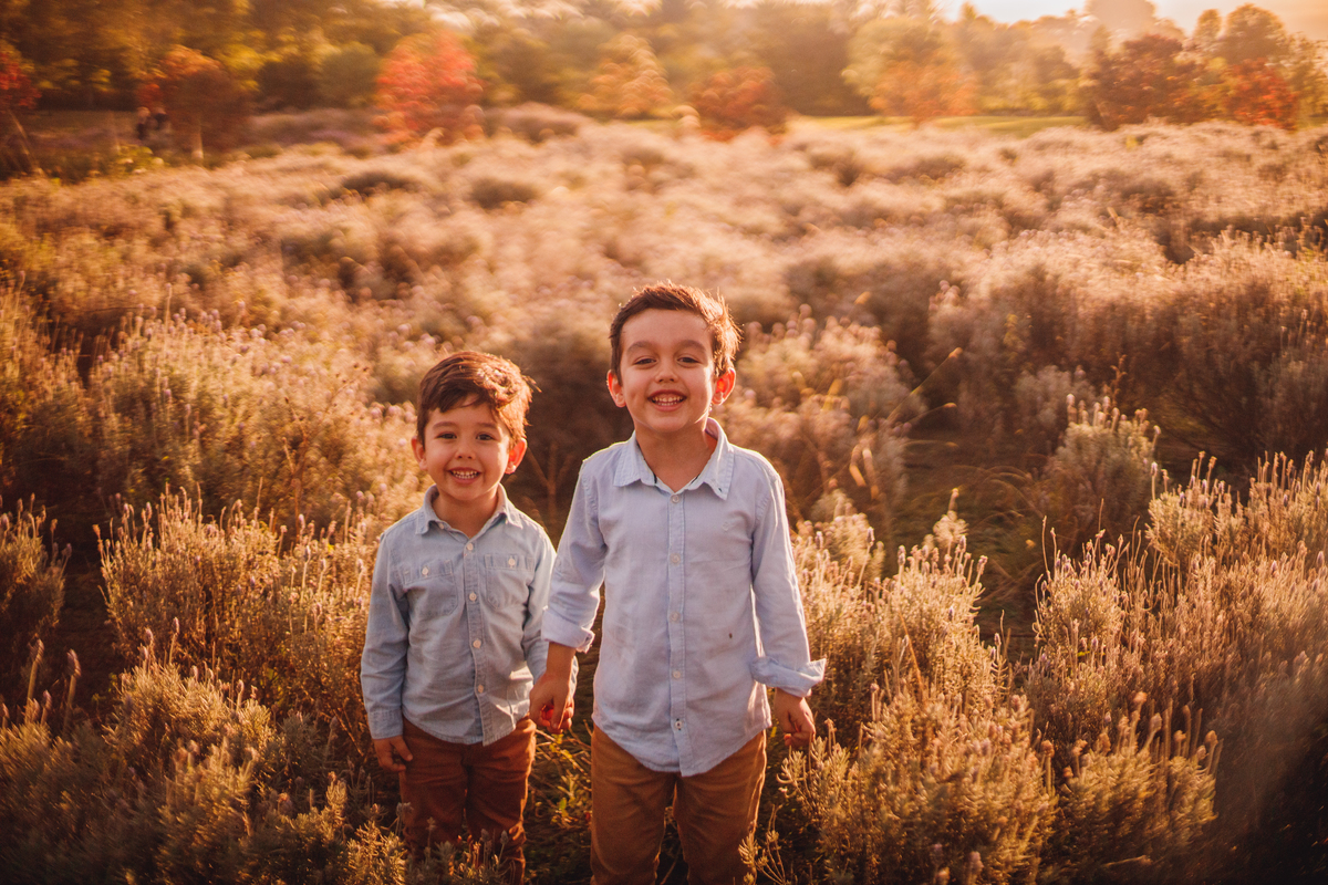 Fotografa familia Curitiba - ensaio externo Lavandário familia