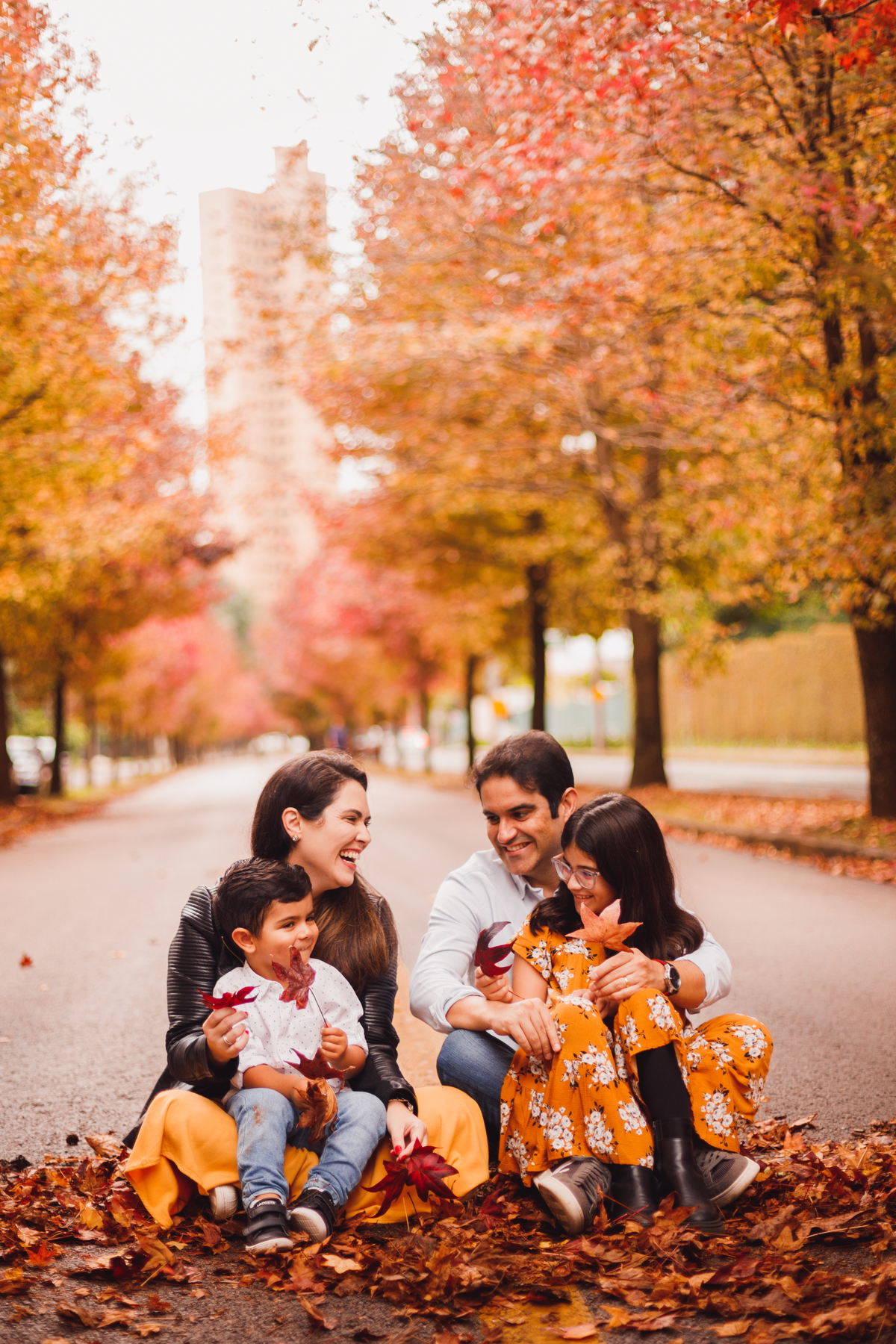 Fotografa familia Curitiba - ensaio externo de outono