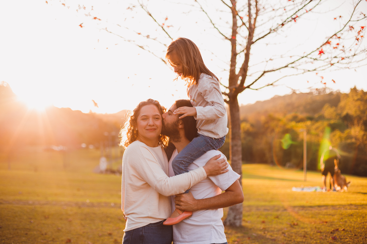 Fotografa familia Curitiba - Ensaio de outono externo