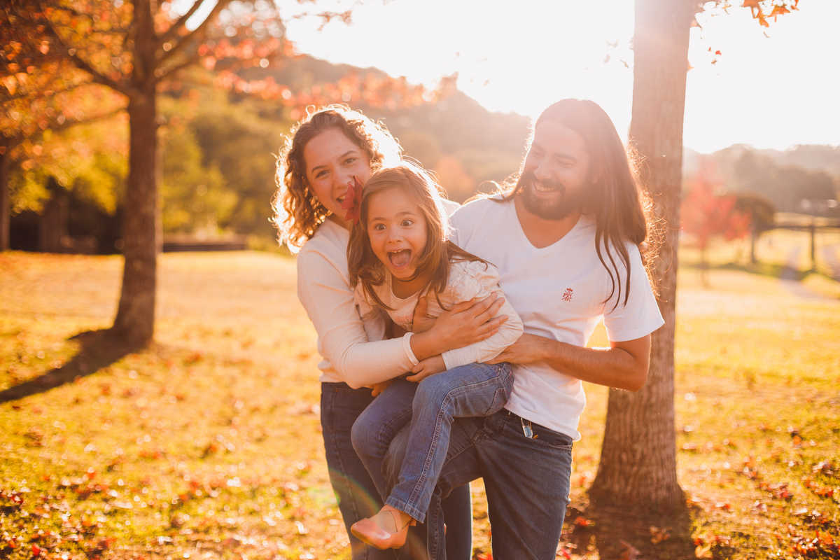 Fotografa familia Curitiba - Ensaio de outono externo