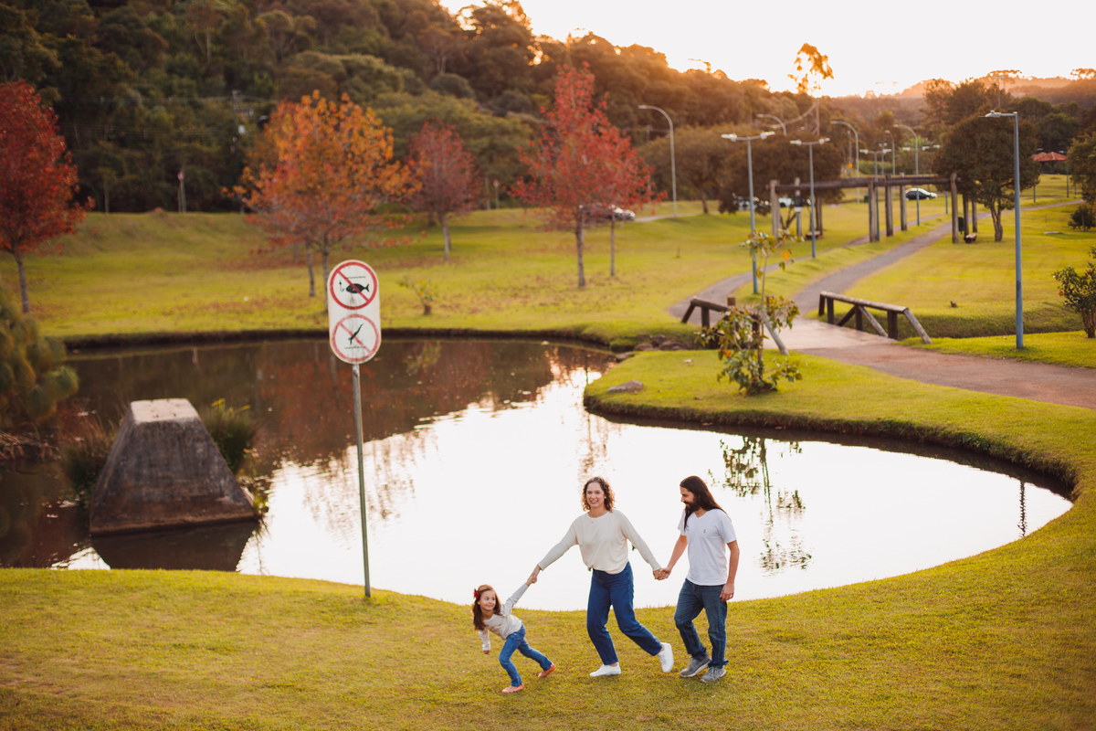 Fotografa familia Curitiba - Ensaio de outono externo