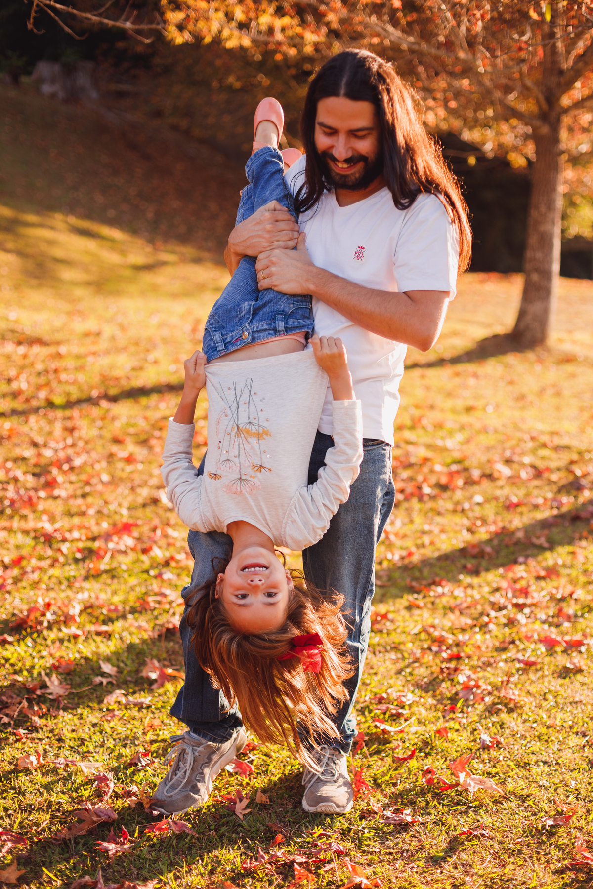 Fotografa familia Curitiba - Ensaio de outono externo