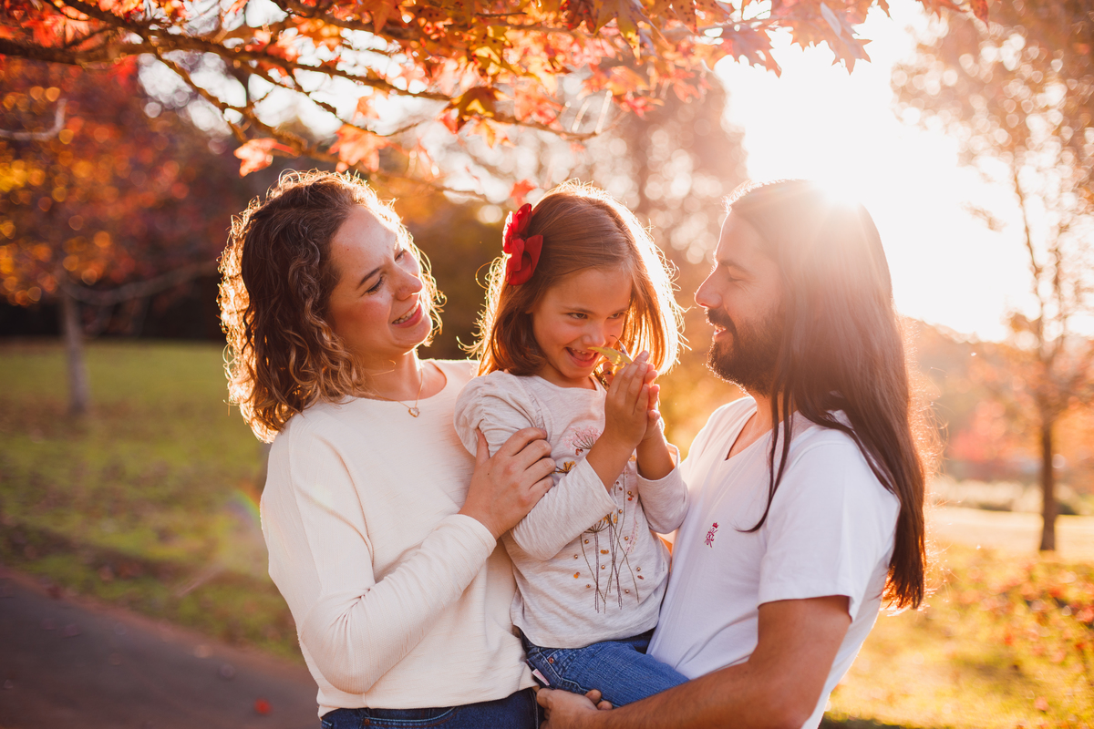 Fotografa familia Curitiba - Ensaio de outono externo