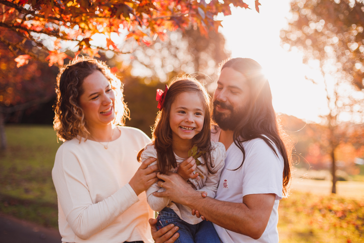 Fotografa familia Curitiba - Ensaio de outono externo
