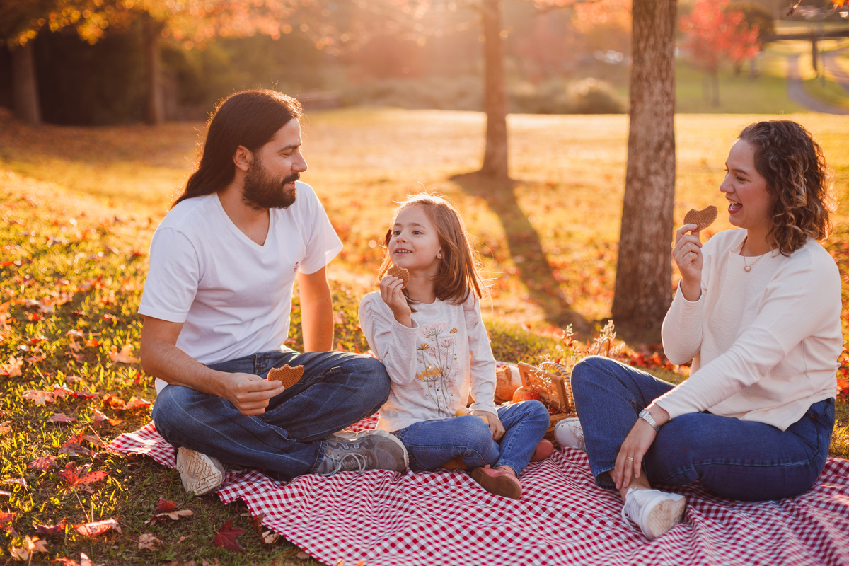 Fotografa familia Curitiba - Ensaio de outono externo