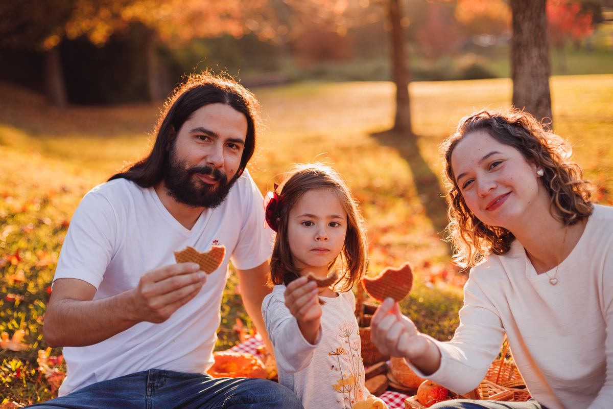 Fotografa familia Curitiba - Ensaio de outono externo