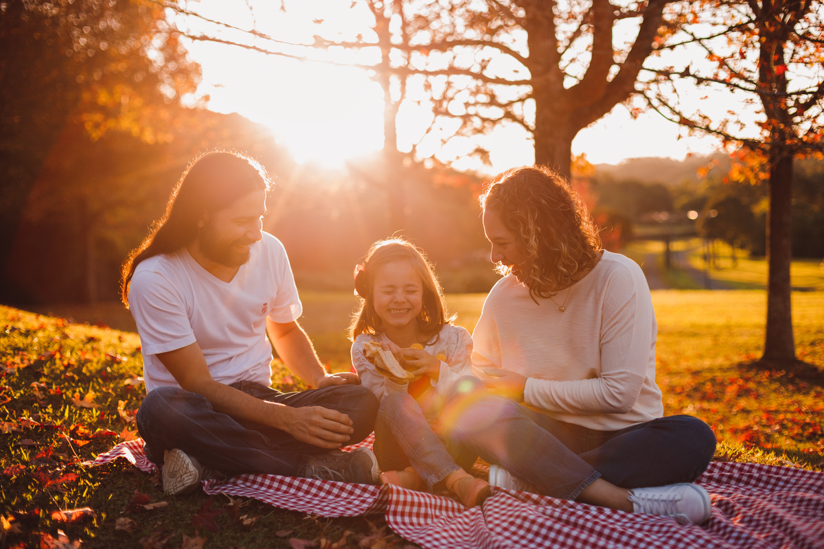 Fotografa familia Curitiba - Ensaio de outono externo