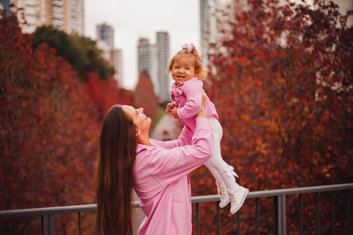 Fotografa familia Curitiba - Ensaio de outono externo bebes