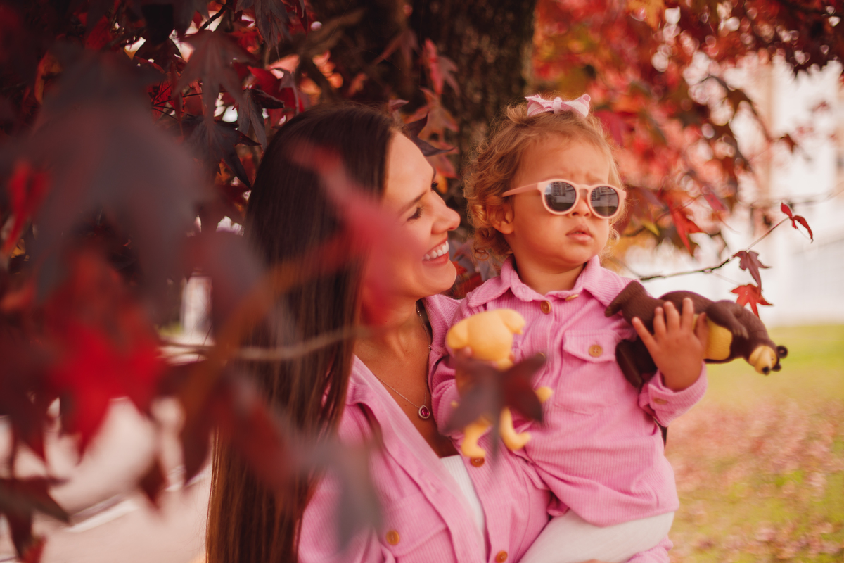 Fotografa familia Curitiba - Ensaio de outono externo bebes