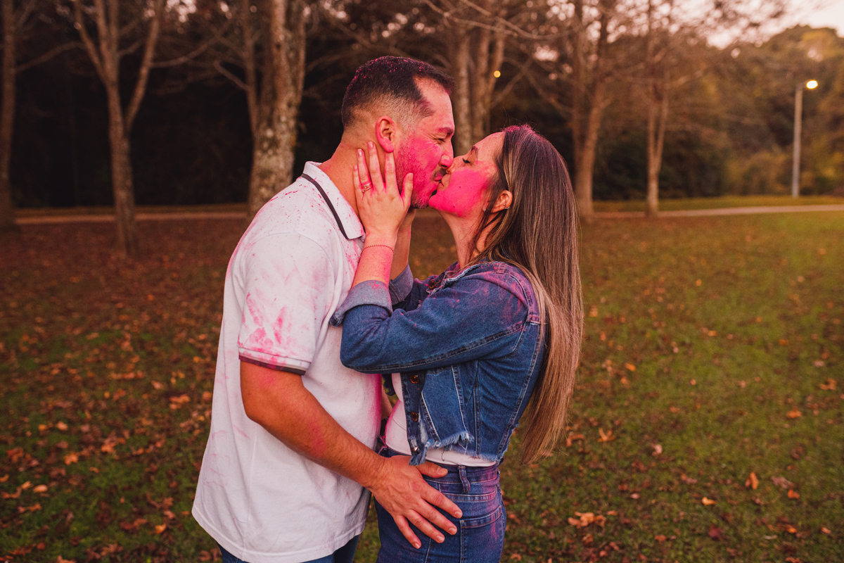 Fotografa familia curitiba - ensaio externo revelação menina
