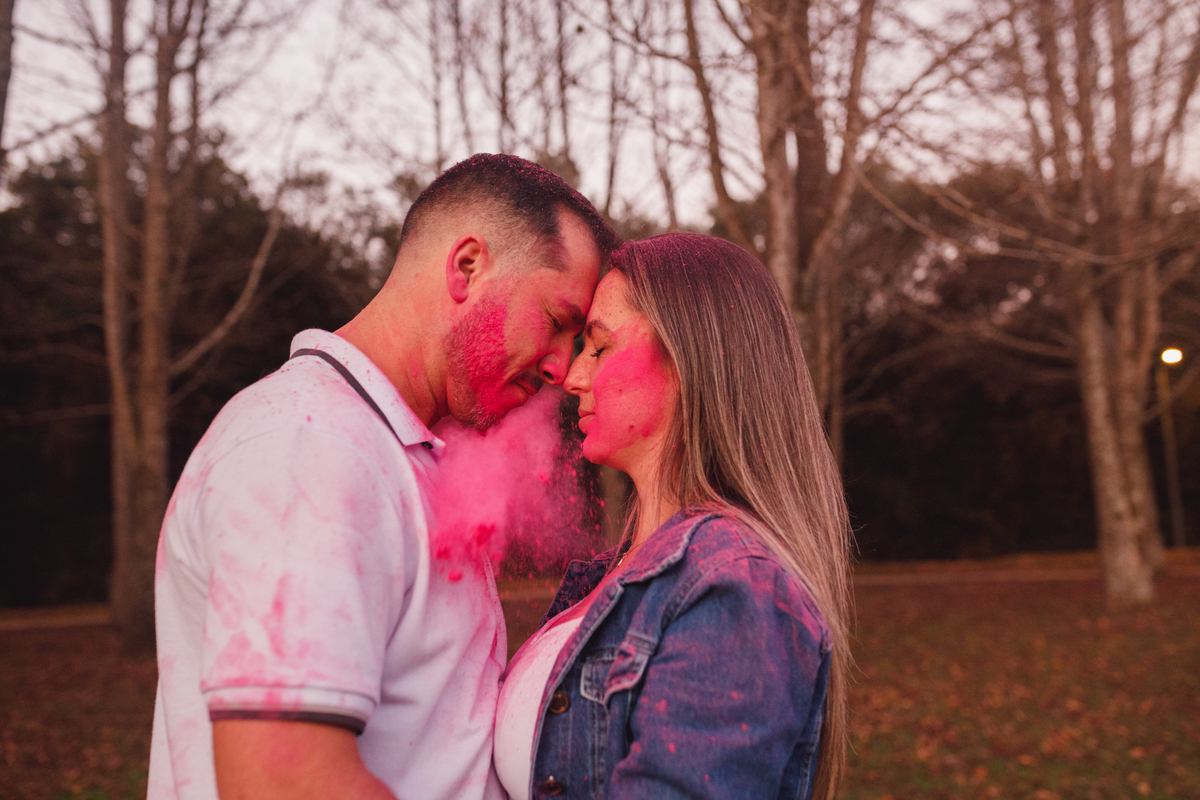 Fotografa familia curitiba - ensaio externo revelação menina