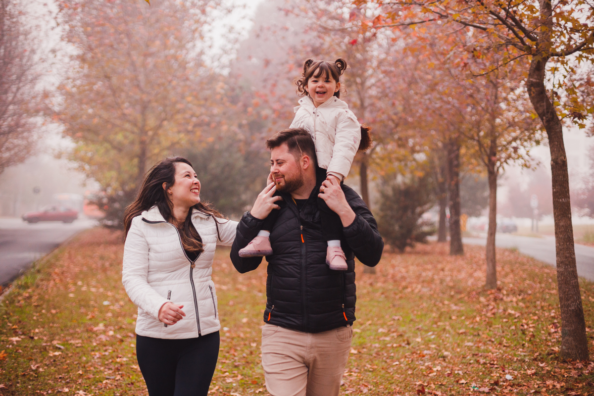 Fotografa familia Curitiba - Ensaio externo de outono em familia