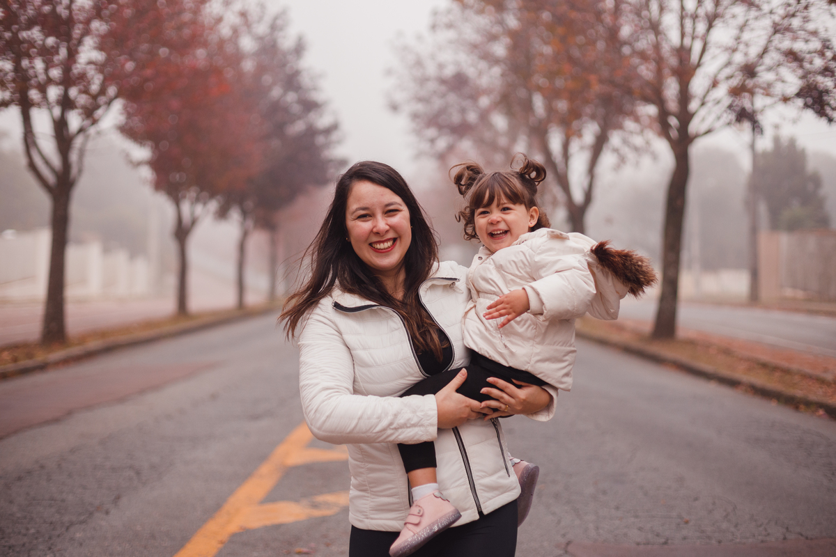 Fotografa familia Curitiba - Ensaio externo de outono em familia