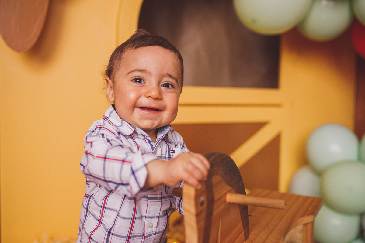 Fotografa familia Curitiba - smash the cake menino fazendinha
