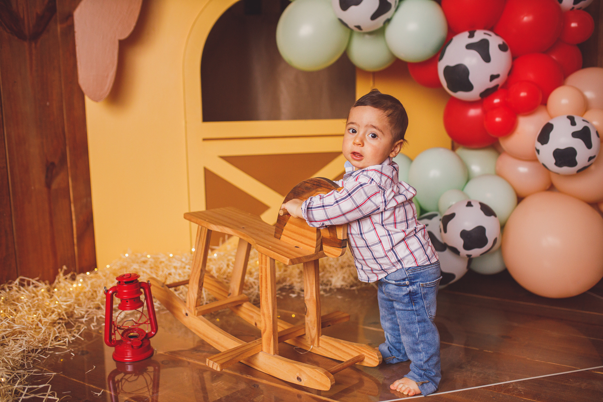 Fotografa familia Curitiba - smash the cake menino fazendinha