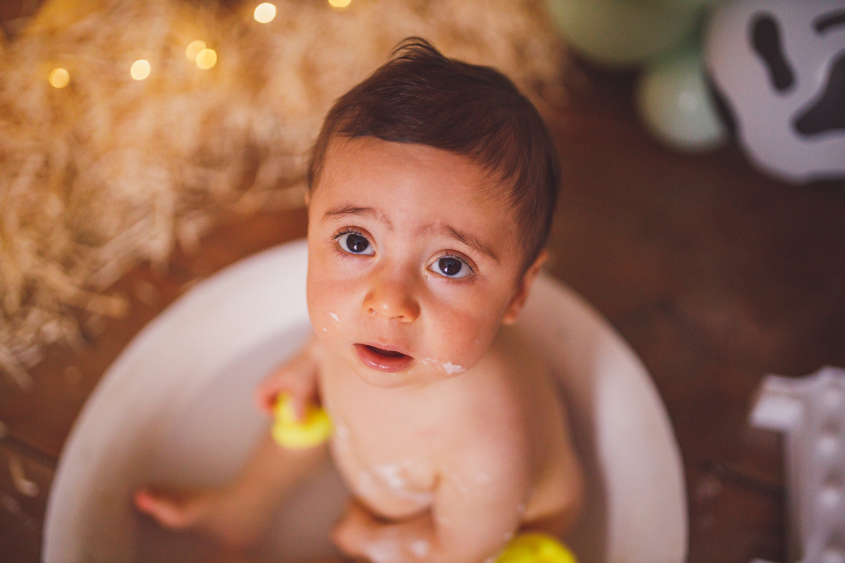 Fotografa familia Curitiba - smash the cake menino fazendinha