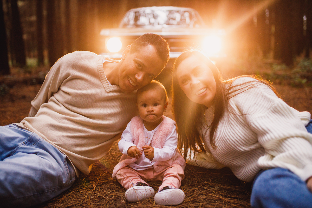 Fotografa familia curitiba - ensaio externo carro antigo