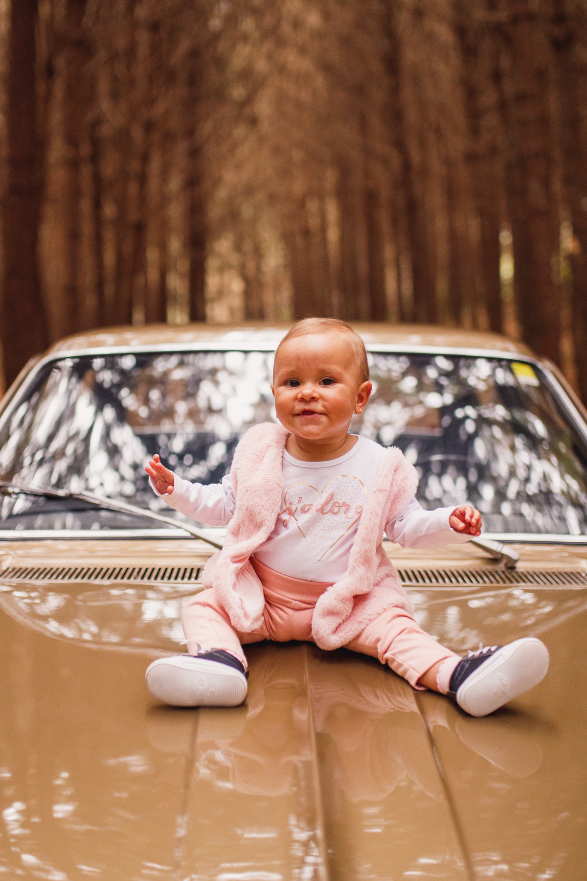 Fotografa familia curitiba - ensaio externo carro antigo