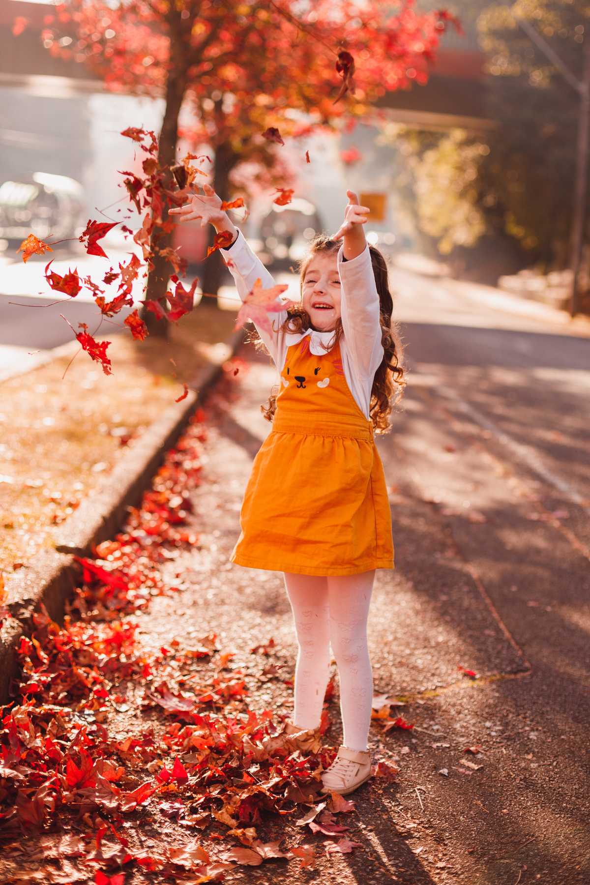 Fotografa familia Curitiba - ensaio externo de outono em familia