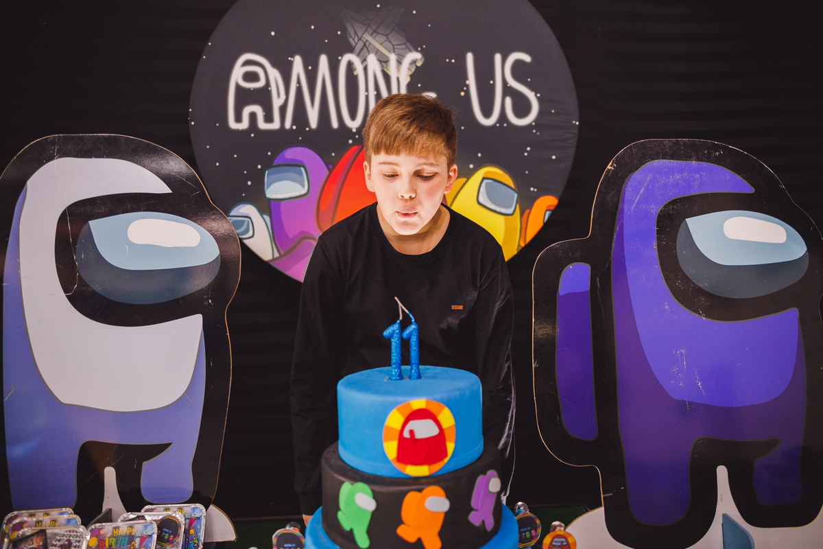 Fotografa familia curitiba - aniversario amazing point amongus