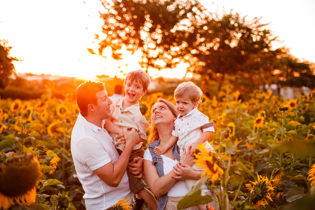 Fotografa familia curitiba - Holambra ensaio externo no girassol