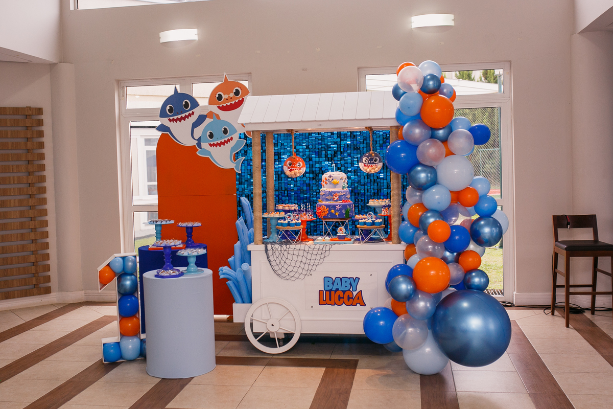 Fotografa familia Curitiba - Aniversário bebe 1 ano Peixinhos