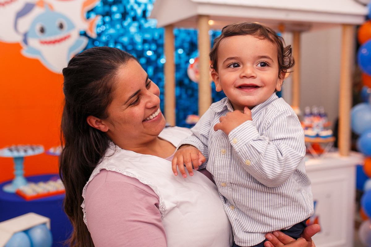 Fotografa familia Curitiba - Aniversário bebe 1 ano Peixinhos