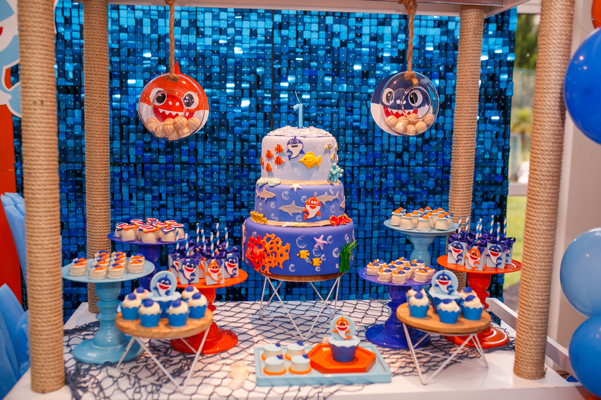 Fotografa familia Curitiba - Aniversário bebe 1 ano Peixinhos