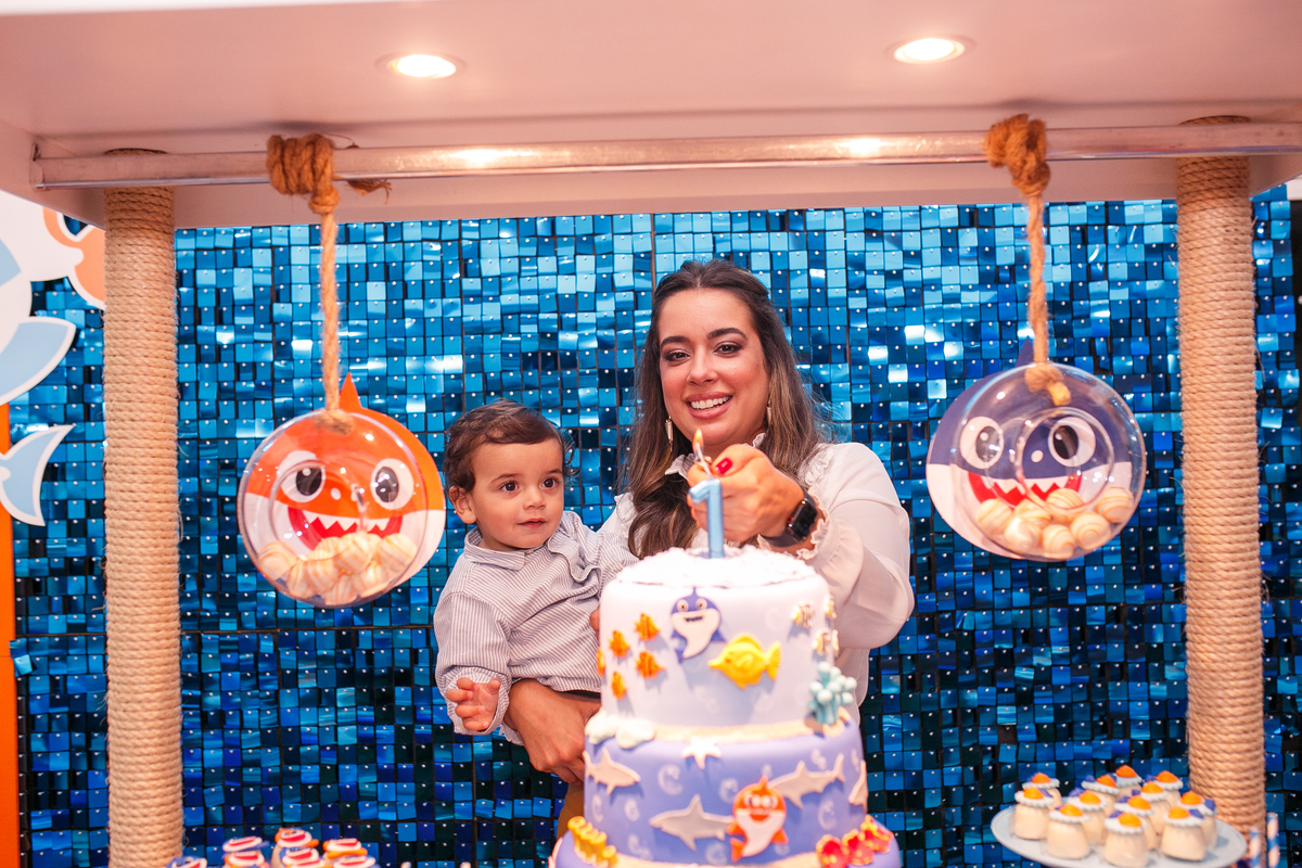 Fotografa familia Curitiba - Aniversário bebe 1 ano Peixinhos