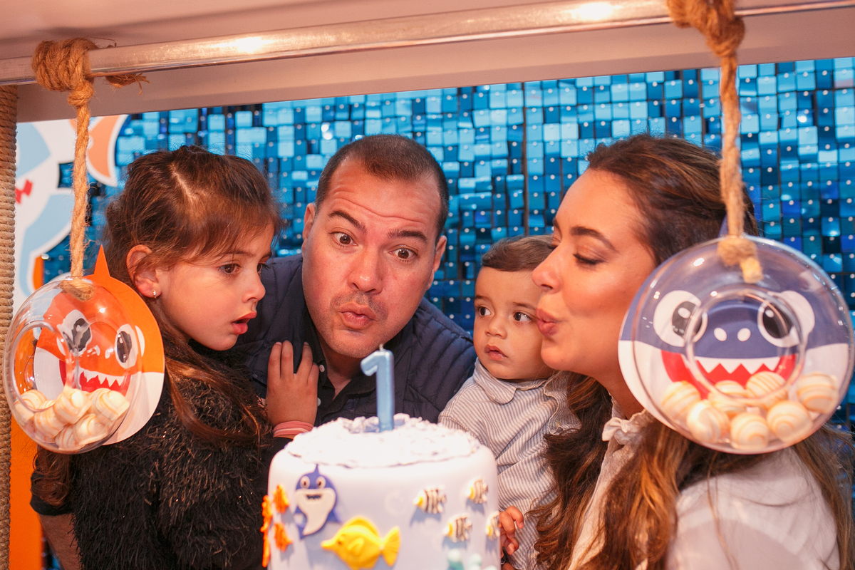 Fotografa familia Curitiba - Aniversário bebe 1 ano Peixinhos
