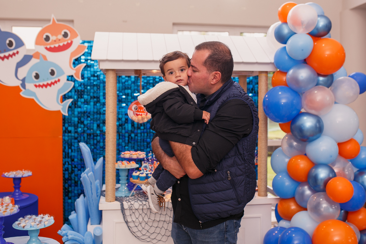 Fotografa familia Curitiba - Aniversário bebe 1 ano Peixinhos